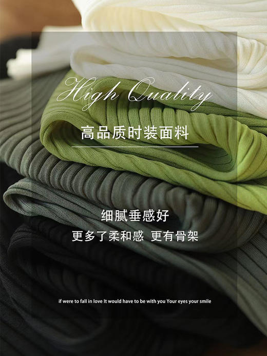 周迅同款｜气质百搭螺纹立体Polo衫 时尚针织短袖 通勤逛街上衣夏季 商品图3