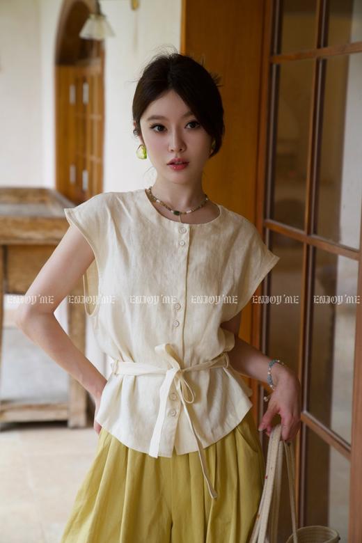 【门店同款】夏季自然-麻料坎肩上衣 153463516 商品图3