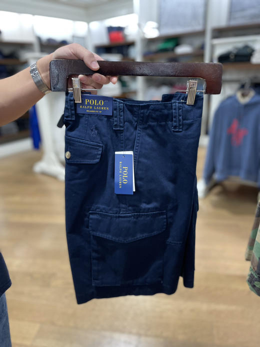 独立日好价RL 拉夫劳伦Polo男士全棉 大兜休闲 工装短裤 商品图4