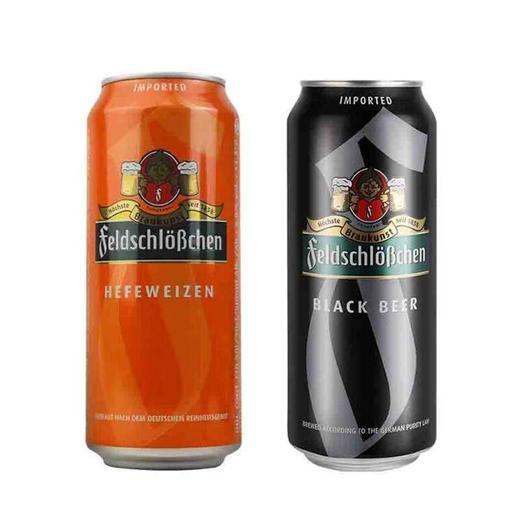 费尔德城堡啤酒听装500ml（小麦/黑啤） 商品图0