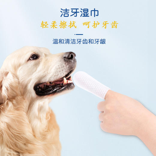 道力其一次性宠物指套湿巾38片袋装 日常清洁  便携装 商品图5