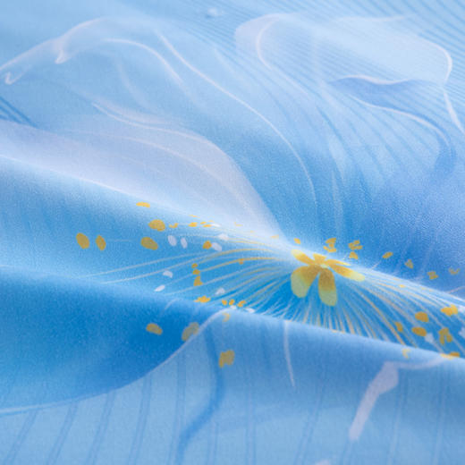 水星家纺 全涤磨毛四件套 锦瑟未央 被套：200*230cm 床单：240*245cm 枕套：48*74cm*2 商品图4