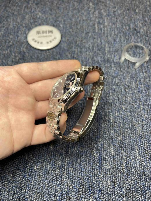 C厂劳力士日志型41mm“格棱纹蓝”牙圈 绿面 3235机 五珠链 904L钢 男士腕表 商品图3