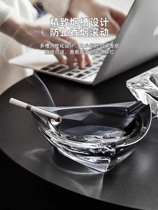 丽尊加厚三角玻璃烟缸 商品图0