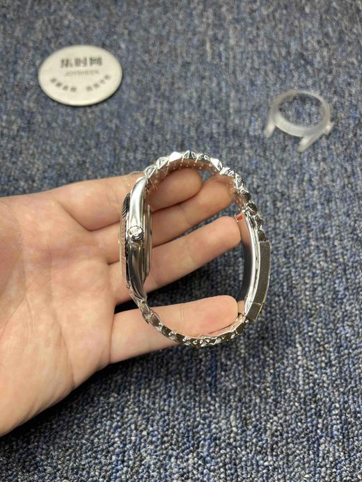 C厂劳力士日志型41mm“格棱纹蓝”牙圈 绿面 3235机 五珠链 904L钢 男士腕表 商品图4