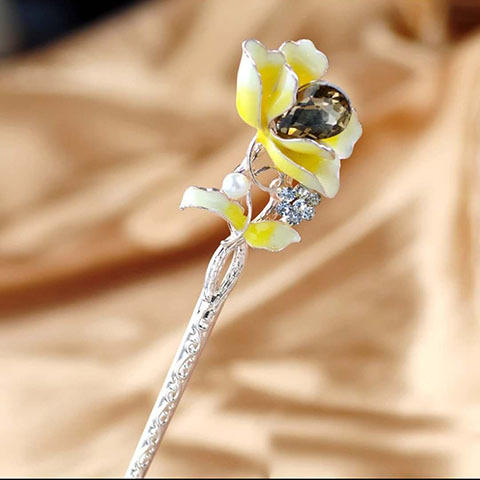 （3个装）复古风发簪步摇合金簪子，盘发流苏民族风头饰发饰品发钗子YW-002 商品图11