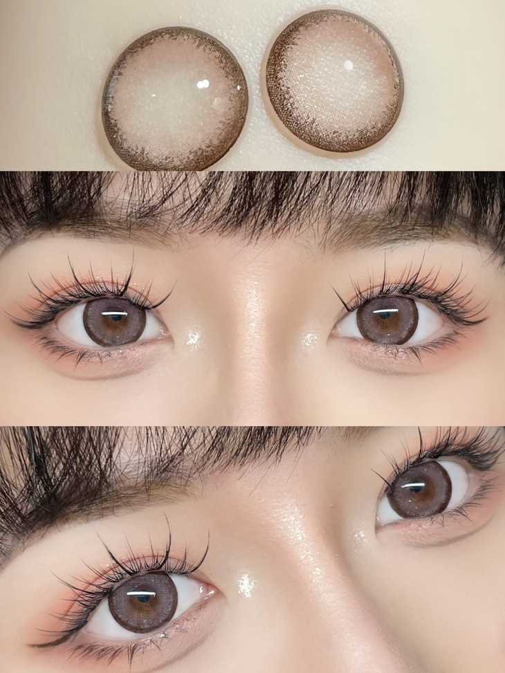 VokiVoki美瞳 年抛隐形眼镜 芋泥泥 14.5mm 1副/2片 左右度数可不同-VVCON美瞳网8