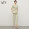 IWY/绿色西装外套女小个子夏季新款职业装气质女神范高端西服套装CP13211绿色 商品缩略图0