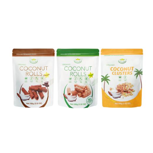 斯里兰卡有机椰子卷椰子片 无麸质无蛋奶非油炸零食 商品图4