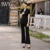 IWY/高级感阔腿裤西装套装女气场强大职业装金属两粒扣黑色西服正装CP1819 商品缩略图0