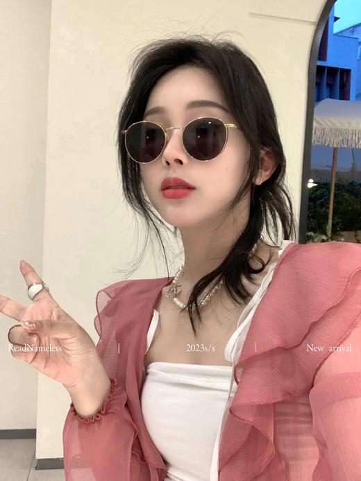 Read Nameless /真丝皱仙女开衫水红色 商品图5