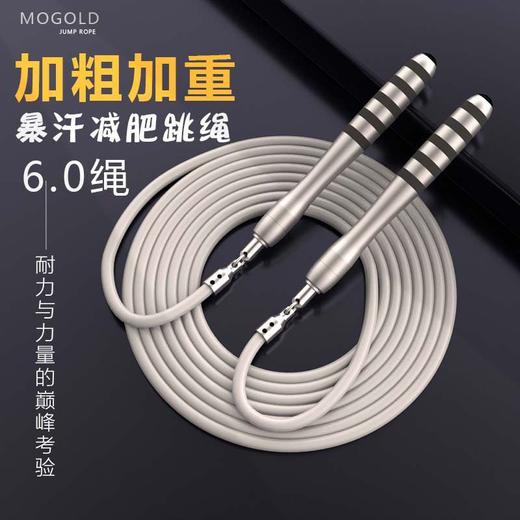 专业竞速钢丝跳绳自锁跳绳减肥成人负重跳绳男女生室内健身专用绳 商品图4