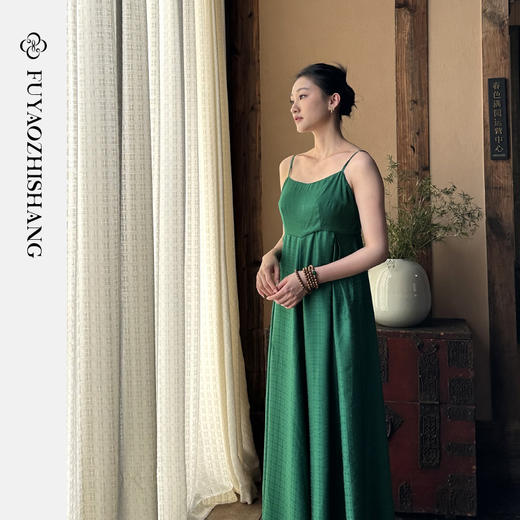 IWY/扶摇系列 夏季国风绿色上衣23FYC140 商品图4