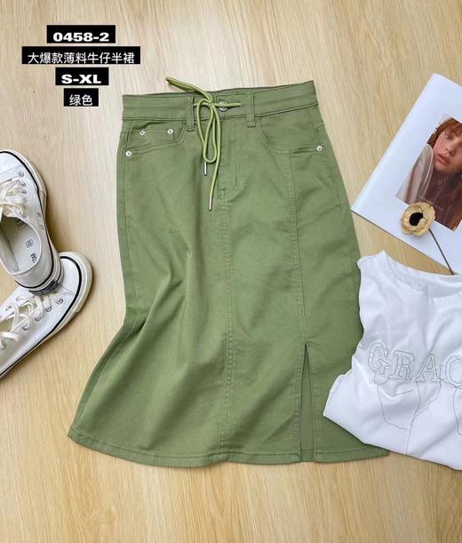 女牛仔半身裙0458 商品图4