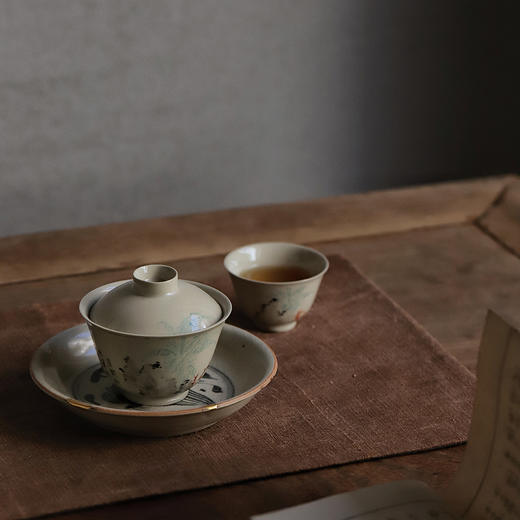 景德镇云木在/蕉闻雨竹写声品杯  景德镇陶瓷茶杯手绘品茗杯品杯 商品图5