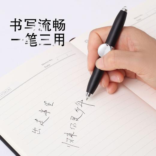 指尖陀螺LED灯发光玩具笔无聊发泄解压笔金属笔多功能学生圆珠笔 商品图6