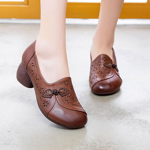 夏新款中老年，护脚妈妈鞋防滑健步女鞋WZ2359 商品图7