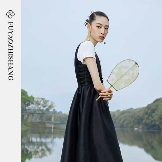 IWY/扶摇系列 夏季优雅气质宫廷风连衣裙23FYQ119 商品图1