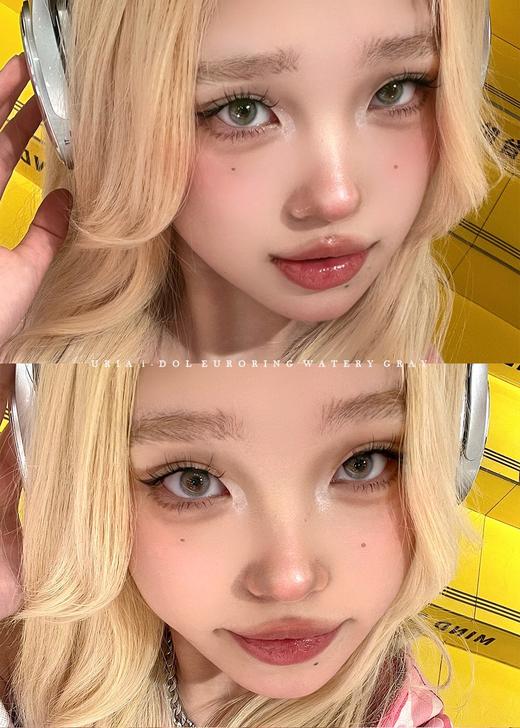 idol 美瞳半年抛 欧罗娜系列 水滴蓝灰 直径14.0mm着色13.0mm 商品图5