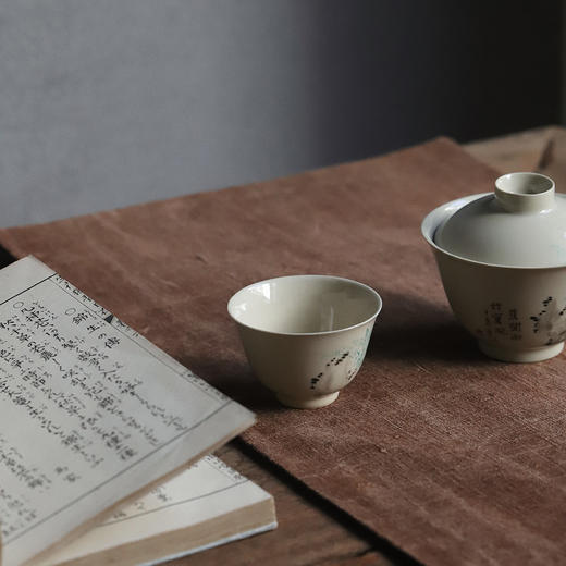 景德镇云木在/蕉闻雨竹写声品杯  景德镇陶瓷茶杯手绘品茗杯品杯 商品图4