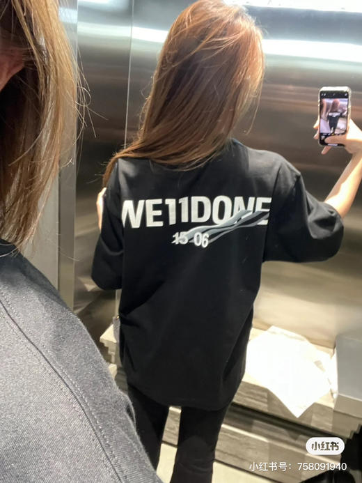 We11done23春夏超大版型有机棉logo印花T恤 商品图4