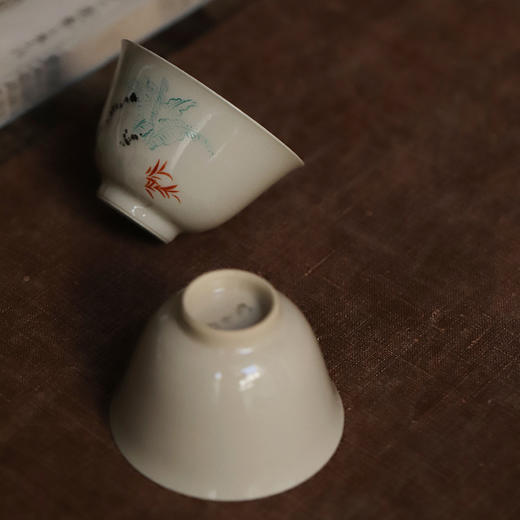 景德镇云木在/蕉闻雨竹写声品杯  景德镇陶瓷茶杯手绘品茗杯品杯 商品图1