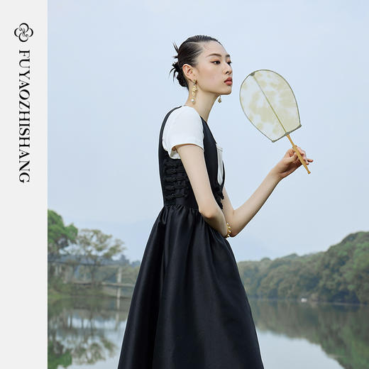 IWY/扶摇系列 夏季优雅气质宫廷风连衣裙23FYQ119 商品图2