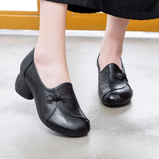 夏新款中老年，护脚妈妈鞋防滑健步女鞋WZ2359 商品图5