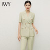IWY/绿色西装外套女小个子夏季新款职业装气质女神范高端西服套装CP13211绿色 商品缩略图3