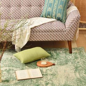 中世纪复古系列地毯新西兰羊毛地毯茶几客厅防滑地垫