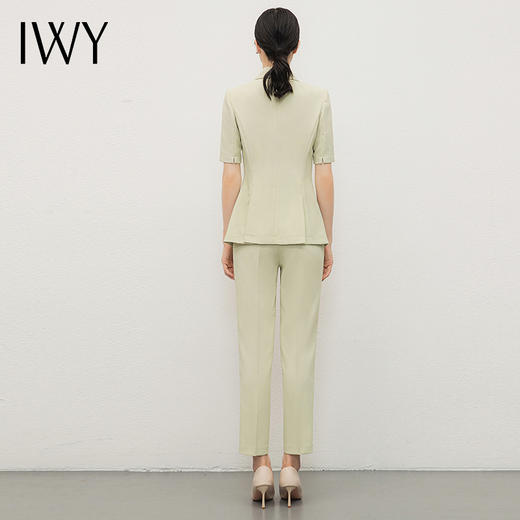 IWY/绿色西装外套女小个子夏季新款职业装气质女神范高端西服套装CP13211绿色 商品图4