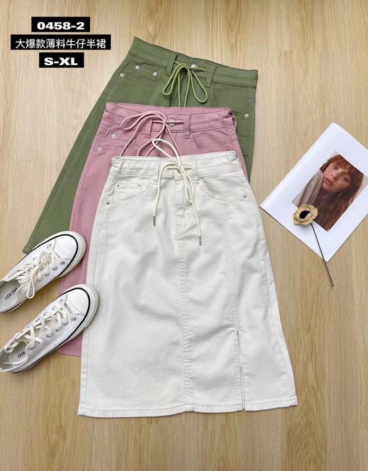 女牛仔半身裙0458 商品图6