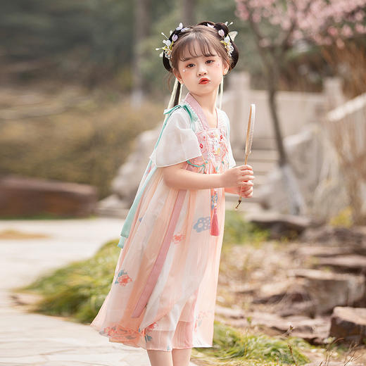 【玉兔】 夏新款短袖，汉服儿童连衣裙BE-2258 商品图2