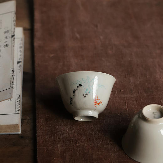景德镇云木在/蕉闻雨竹写声品杯  景德镇陶瓷茶杯手绘品茗杯品杯 商品图3
