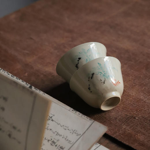 景德镇云木在/蕉闻雨竹写声品杯  景德镇陶瓷茶杯手绘品茗杯品杯 商品图2