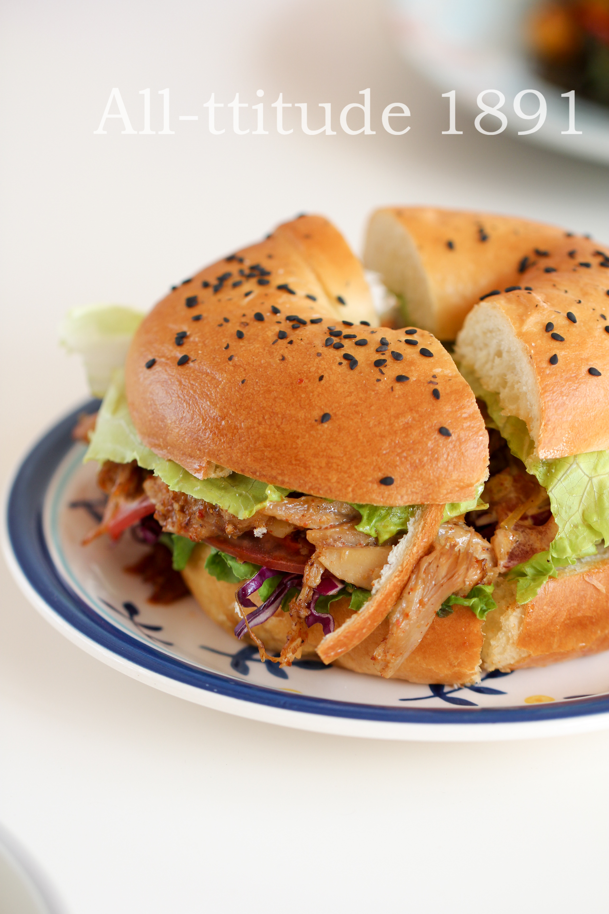 “招牌滴”蒜香鸡腿贝果