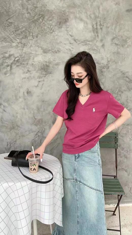 女V领绣小标8059 商品图2