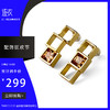 金色错落马赛克锆石耳环 商品缩略图0