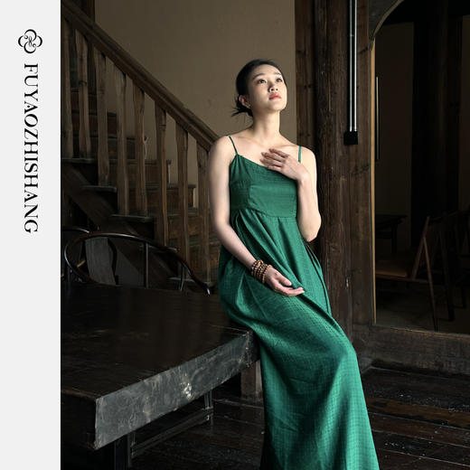 IWY/扶摇系列 夏季国风绿色上衣23FYC140 商品图2