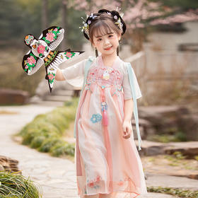 【玉兔】 夏新款短袖，汉服儿童连衣裙BE-2258