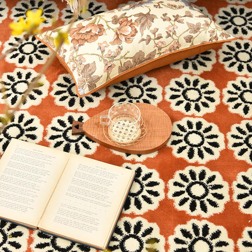 太阳花系列地毯新西兰羊毛地毯茶几客厅防滑地垫 商品图0