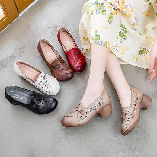 夏新款中老年，护脚妈妈鞋防滑健步女鞋WZ2359 商品图0