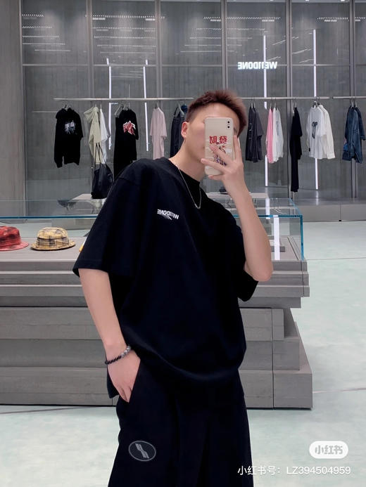 We11done23春夏超大版型有机棉logo印花T恤 商品图2