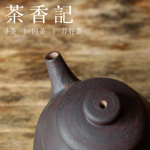 茶香记 景德镇手工红陶玄系列小品壶120ml泡茶壶手工制作拙朴有味 商品图3