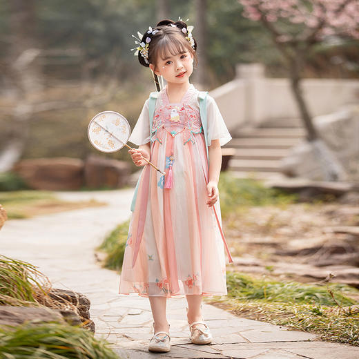【玉兔】 夏新款短袖，汉服儿童连衣裙BE-2258 商品图4