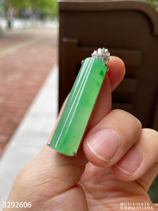 高冰阳绿无事牌吊坠 56999【3292606】 商品图3