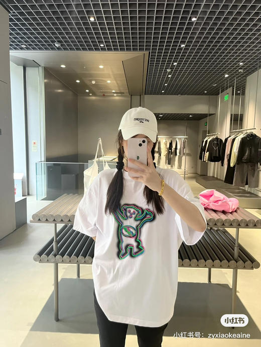 We11done23春夏超大版型有机棉幻彩泰迪小熊印花T恤 商品图1