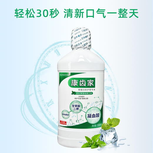 【清仓好价】日本GUM清新薄荷漱口水550ml/550ML*2（效期至24.6） 商品图3