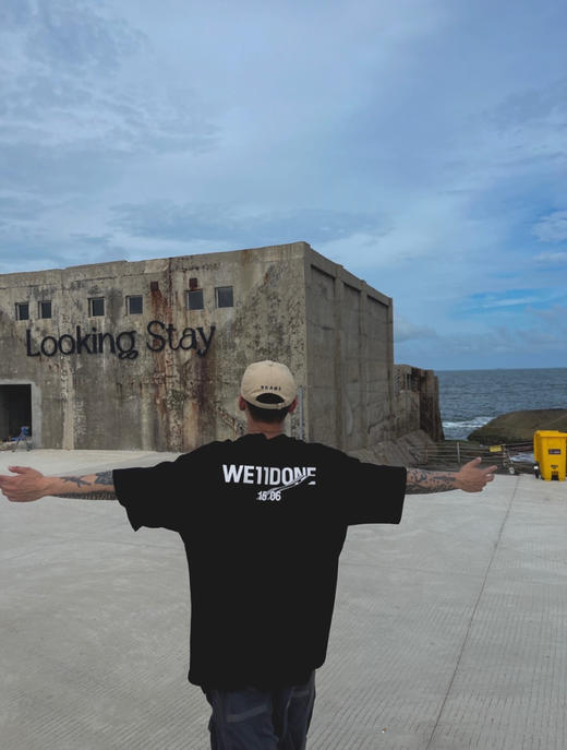 We11done23春夏超大版型有机棉logo印花T恤 商品图1