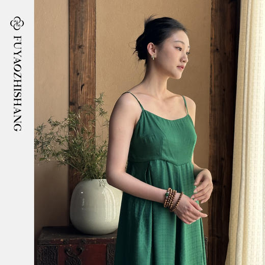 IWY/扶摇系列 夏季国风绿色上衣23FYC140 商品图3